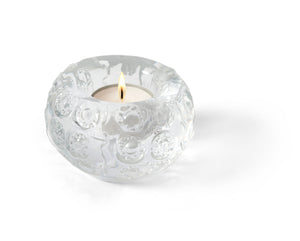 Candleholder: Glass Tealights White