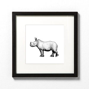 Prints: Brennan Seward Prints - Rhino