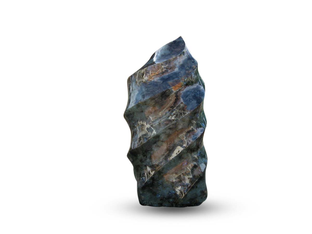 Labradorite Flame Sculpture