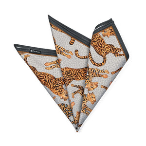 Napkin - Cheetah Kings Silver