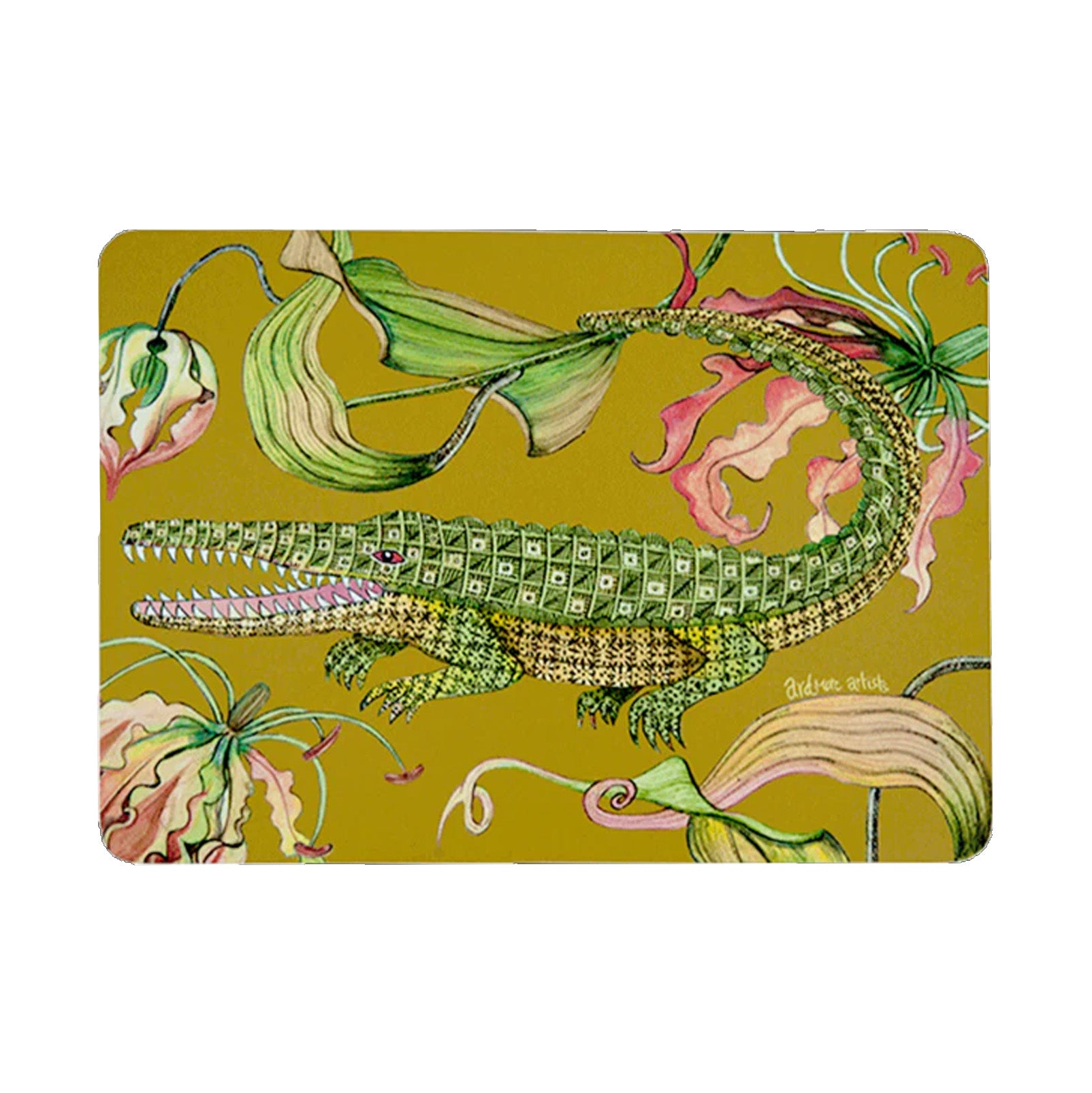Placemat Flame Lily Crocodile Swamp
