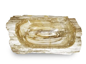 Petrified Wood White Dish