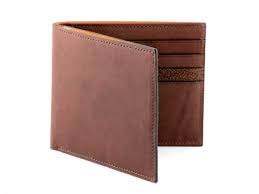 Wallet: Men's Billford Bovine Leather With Ostrich shin Brown